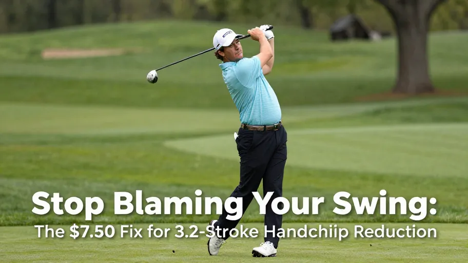 Stop Blaming Your Swing: The $7.50 Fix for 3.2-Stroke Handicap Reduction
