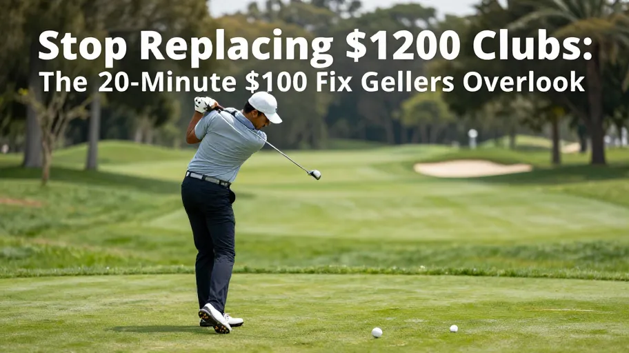 Stop Replacing $1200 Clubs: The 20-Minute $100 Fix Golfers Overlook
