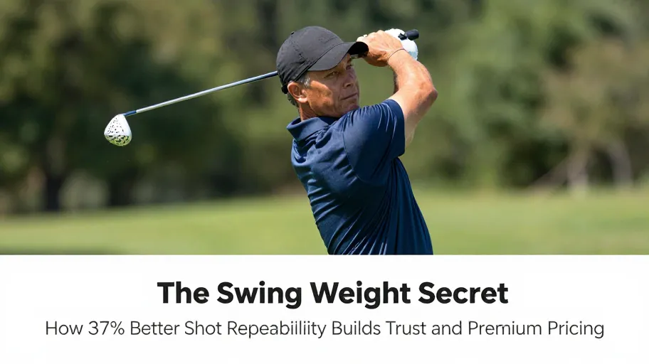The Swing Weight Secret: How 37% Better Shot Repeatability Builds Trust and Premium Pricing
