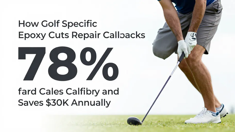 How Golf-Specific Epoxy Cuts Repair Callbacks by 78% and Saves $30K Annually