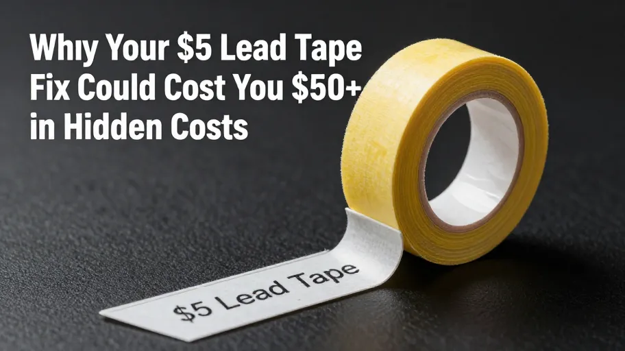 Why Your $5 Lead Tape Fix Could Cost You $50+ in Hidden Costs