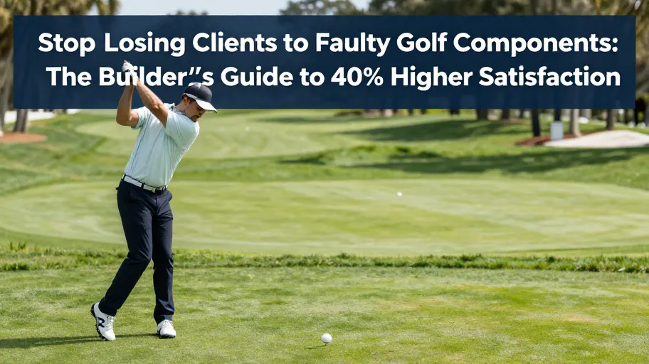 Stop Losing Clients to Faulty Golf Components: The Builder’s Guide to 40% Higher Satisfaction