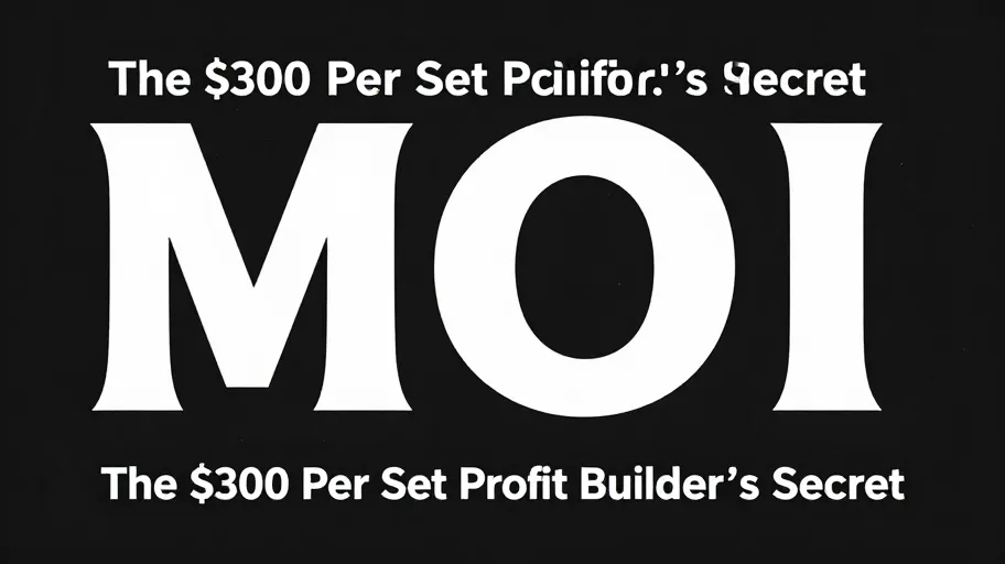 MOI Matching: The $300 Per Set Profit Builder’s Secret