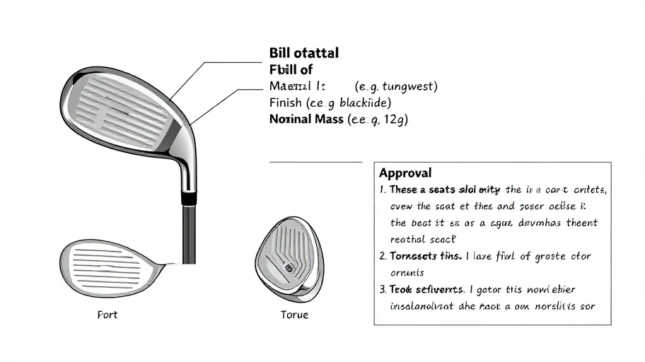 Golf Club Weights: Which Details Belong in the Drawing, BOM and Approval Notes
